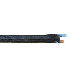 Cable textil 2x0,75mm pvc negro solo para iluminacion   €/mts